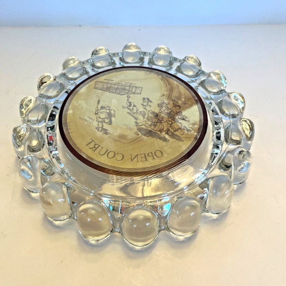 Gary Patterson "Open Court" Bubble Edge Ashtray thought Factory Gift Vintage - Picture 5 of 5